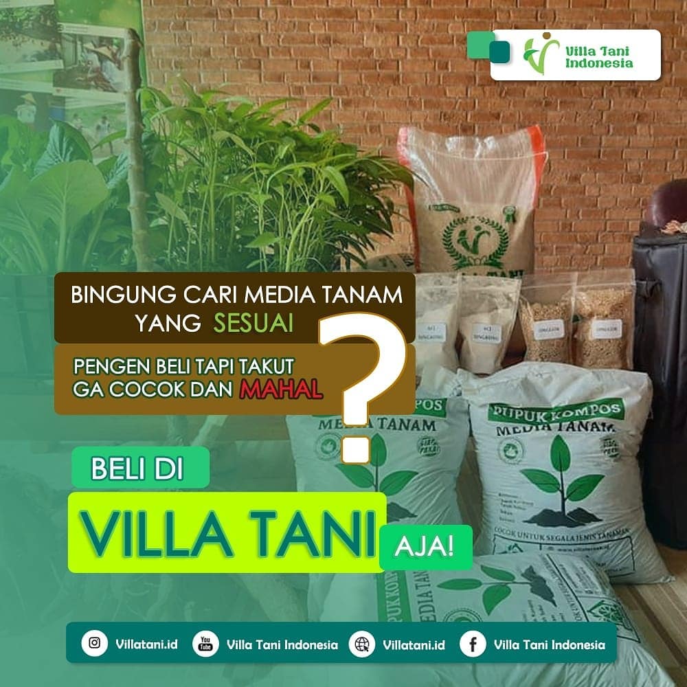 Media Tanam Organik produksi Villa Tani Indonesia